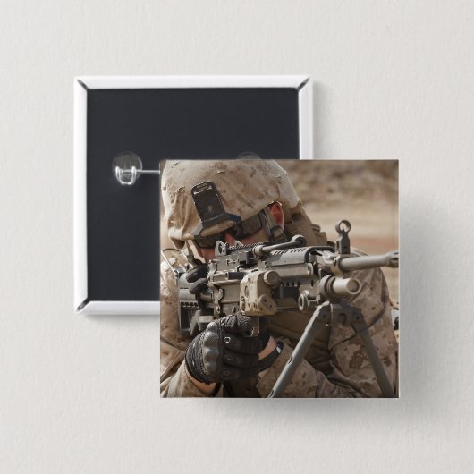 Ein automatischer Waffengunner liefert securi Button (Vorne & Hinten)