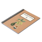 Ein Avocado auf einer Zweigstelle Personalisiert Notizblock (Linke Seite)