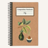 Ein Avocado auf einer Zweigstelle Personalisiert Notizblock (Vorderseite)