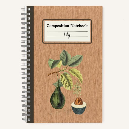 Ein Avocado auf einer Zweigstelle Personalisiert Notizblock (Vorderseite)