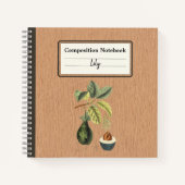 Ein Avocado auf einer Zweigstelle Personalisiert Notizblock (Vorderseite)