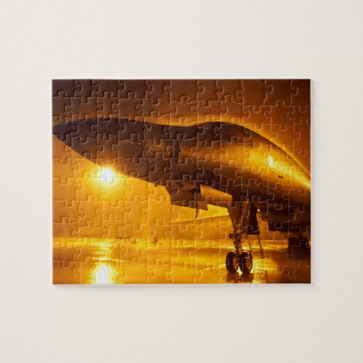 Ein B-1B Lancerflugzeug Puzzle (Horizontal)