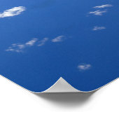 Ein B-2 Geist steigt durch den Himmel Poster (Ecke)