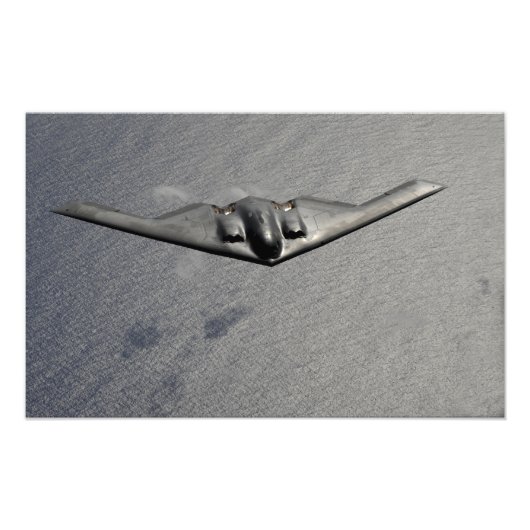 Ein B-2 Spirit fliegt über den Pazifik Fotodruck (Vorne)