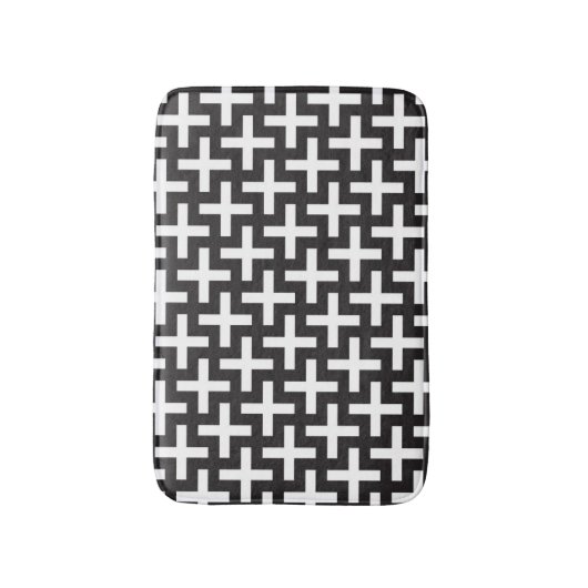 Ein b&w kopiert gemacht mit "plus" Zeichen Badematte (Vorderseite Vertikal)