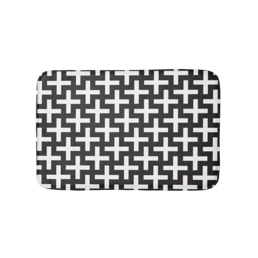 Ein b&w kopiert gemacht mit "plus" Zeichen Badematte (Vorderseite)