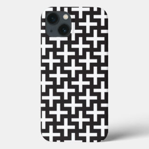 Ein b&w kopiert gemacht mit "plus" Zeichen iPhone 13 Hülle