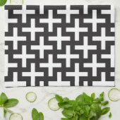 Ein b&w kopiert gemacht mit "plus" Zeichen Küchentuch (Gefaltet)