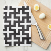 Ein b&w kopiert gemacht mit "plus" Zeichen Küchentuch (Viertel Falte)