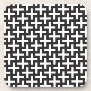 Ein b&w kopiert gemacht mit "plus" Zeichen Untersetzer