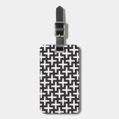 Ein b&w-Muster, hergestellt aus "plus"-Zeichen Gepäckanhänger (Vorderseite vertikal)