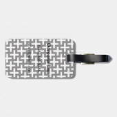 Ein b&w-Muster, hergestellt aus "plus"-Zeichen Gepäckanhänger (Rückseite horizontal)