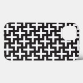 Ein b&w-Muster mit einem Pluszeichen Case-Mate iPhone Hülle (Rückseite (Horizontal))