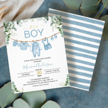 Ein Baby Blue Boho Baby Dusche für Kinder