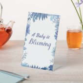 Ein Baby blüht für Dusche oder Sprinkle 4x6 Zeiche Sockelschild (In SItu)