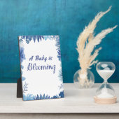 Ein Baby blüht für Dusche oder Sprinkle Fotoplatte (Seite)