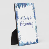 Ein Baby blüht für Dusche oder Sprinkle Fotoplatte (Seite)