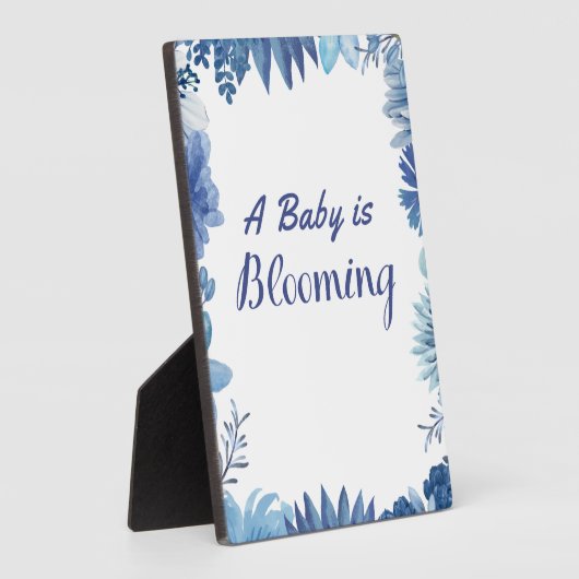 Ein Baby blüht für Dusche oder Sprinkle Fotoplatte (Seite)