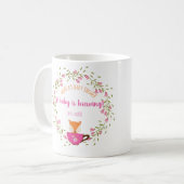 Ein Baby brät Pink Teacup Baby Girl Dusche Kaffeetasse (Vorderseite Links)
