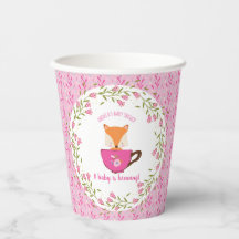 Ein Baby brät Pink Teacup Baby Girl Dusche