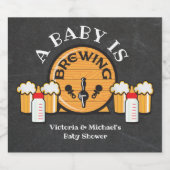 Ein Baby braut Baby Dusche Bieretiketten Bierflaschenetikett (Einzelnes Label)