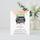 ein Baby braut Baby Dusche Budget Einladung (Stehend Vorderseite)