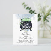 ein Baby braut Baby Dusche Budget Einladung (Stehend Vorderseite)