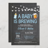 Ein Baby braut Baby Dusche Einladung (Vorne/Hinten)