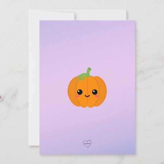 Ein Baby braut Baby Dusche Einladung (Rückseite)