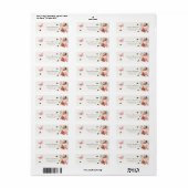 Ein Baby braut Baby Dusche Rückkehradresse (Vorne)