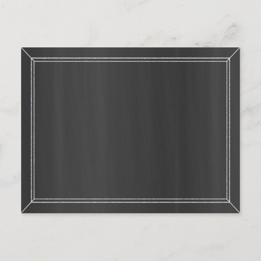 Ein Baby braut Baby Dusche Vorhersagen schwarz Einladungspostkarte (Rückseite)