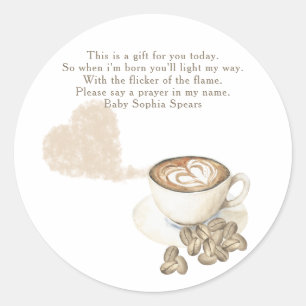 Ein Baby braut Baby - Gebetskandaletikett Runder Aufkleber