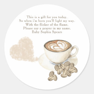 Ein Baby braut Baby - Gebetskandaletikett Runder Aufkleber