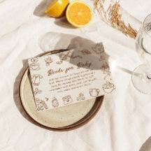 Ein Baby Braut Baby Shower Bücher Für Baby Karte