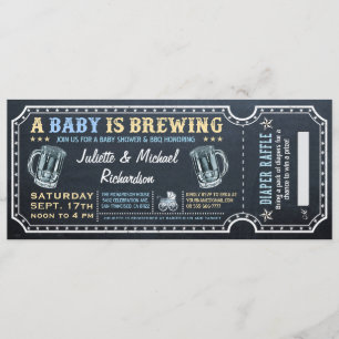Ein Baby braut Baby Shower Ticket Einladungen