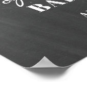 Ein Baby braut Babydusche Begrüßungsschild Poster (Ecke)