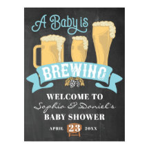 Ein Baby braut Babydusche Begrüßungsschild