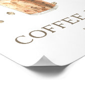 Ein Baby braut Babydusche Coffee Bar Poster (Ecke)