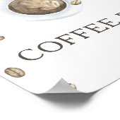 Ein Baby braut Babydusche Coffee Bar Poster (Ecke)