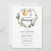 Ein Baby braut Babydusche und lädt ein Einladung (Vorderseite)