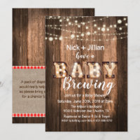 Ein Baby braut Babyparty-Einladung