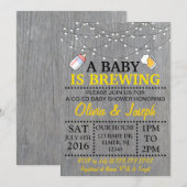 EIN BABY BRAUT Babyparty-Einladung Einladung (Vorne/Hinten)