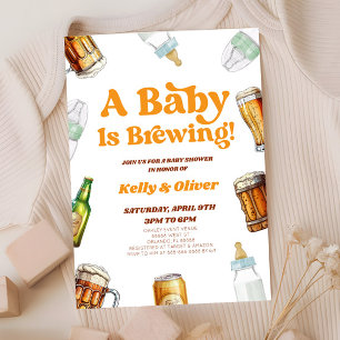 Ein Baby braut Bier Baby Bottle Baby Dusche Einladung