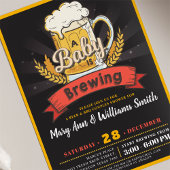 Ein Baby braut Bierpaare Babydusche Einladung