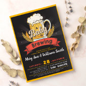 Ein Baby braut Bierpaare Babydusche Einladung