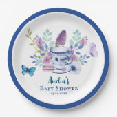 Ein Baby braut Blumenjungen Teetassen Babydusche Pappteller (Vorderseite)