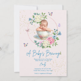 Ein Baby braut Blush Pink Baby Shower Einladung