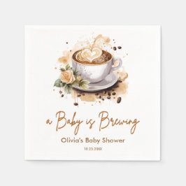 Ein Baby braut Brown Coffee Baby Dusche Serviette