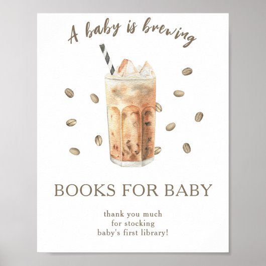 Ein Baby braut Bücher für das Baby Poster (Vorne)