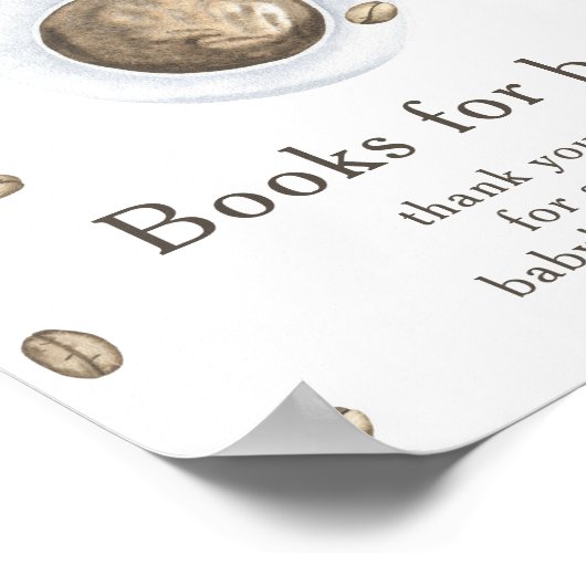 Ein Baby braut Bücher für das Baby Poster (Ecke)